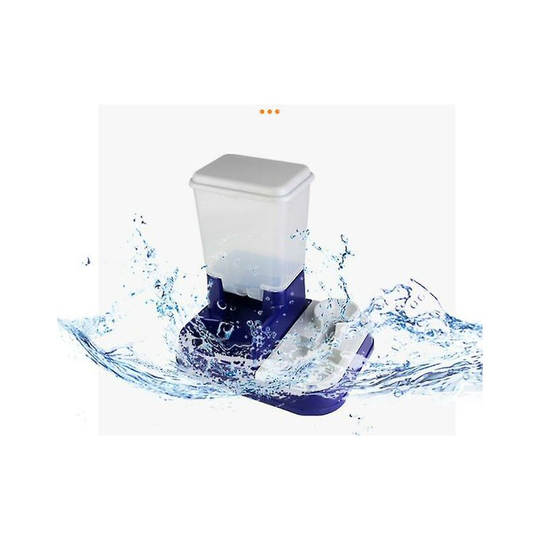 Two-in-one Dog Feeder, Drinker, Blue