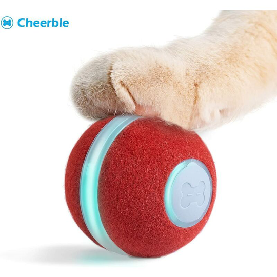 Mini Ball 2.0 - Interactive, Smart, Self-Rolling Ball for Cats - 3 Game Modes - usb Charging - Wicked Ball - Electric Game for Cats - Intelligent