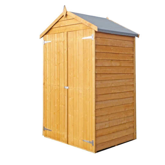 4 ft. W x 3 ft. D Overlap Apex Wooden Tool Shed