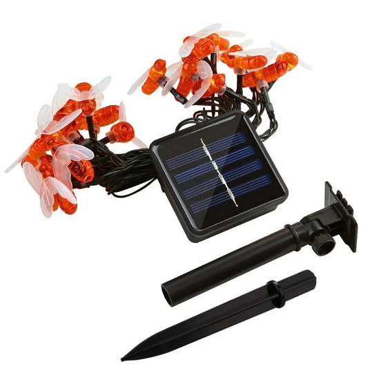 Gothia 6.5M LED Solar Powered 30 - Bulb Novelty String Light (End to End Connectable)