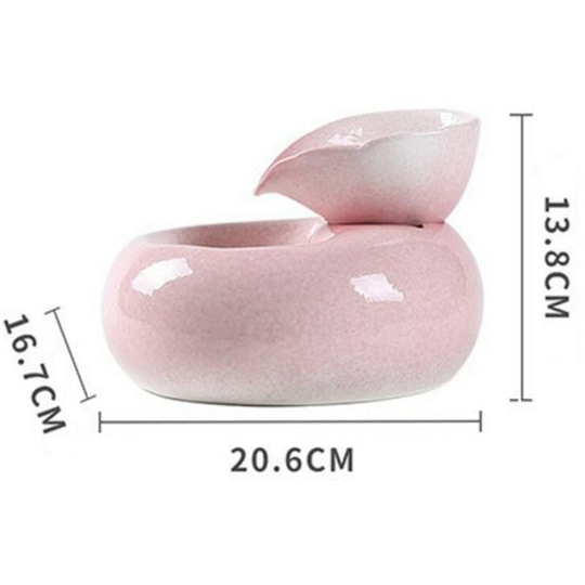 Pet Drinking Water Fountain Electric Cat Dog Automatic Bowl Filter usb Cable Water Dispenser Drink Filter Pets Products pink