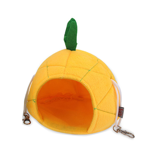 Echoo - Pineapple Hammock Soft Hamster House Bed Hamster Hanging House Small Animals Pet Cage Guinea Pig Cage Hammock Accessories for Guinea Pig Rat