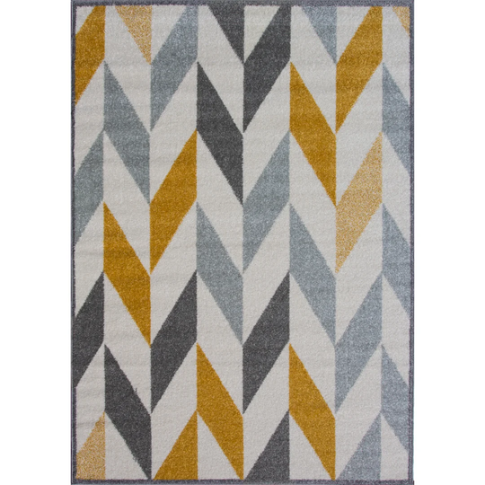 Gerald Mustard/Blue/Black Rug