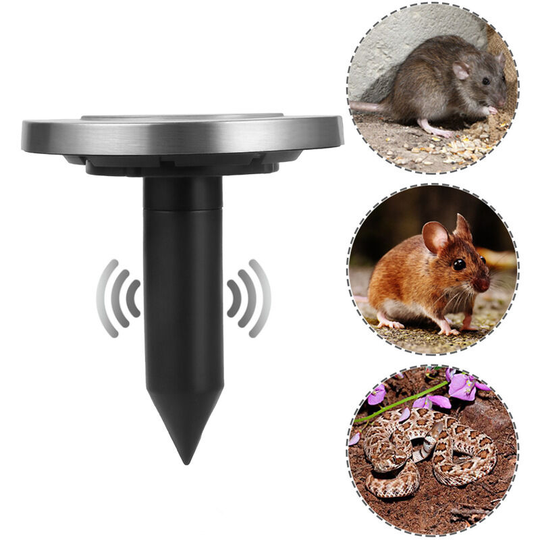 Solar Ultrasonic Rat Repellent Outdoor Light, Solar Embedded Spotlight Waterproof Outdoor Solar Buried Light, Solar Garden Light for Landscape,