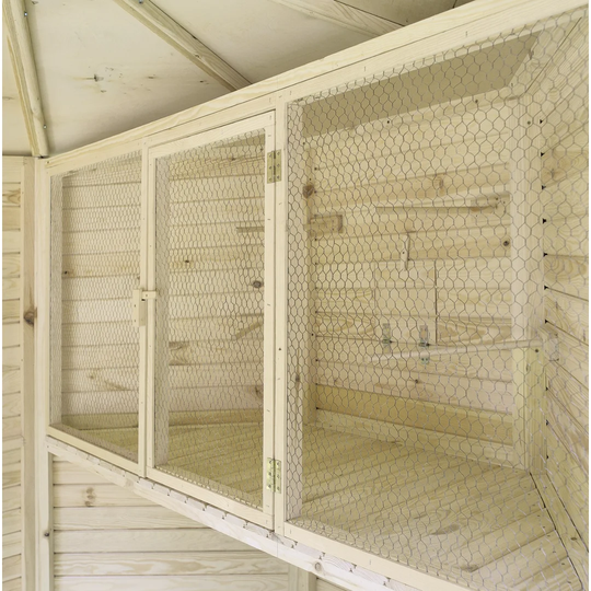 Bird cage for octagonal aviary