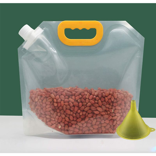 Osqi - 10Pcs Cereal Moisture Proof Seal Bag, Smell Proof Resealable Packing Bags, Large Capacity Resealable Cereal Storage, Stand Up Food Storage