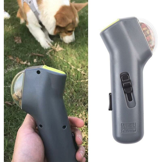 Pet Dog Cat Snack Launcher Interactive Training Feeder Food Dispenser Catapult - Flkwoh