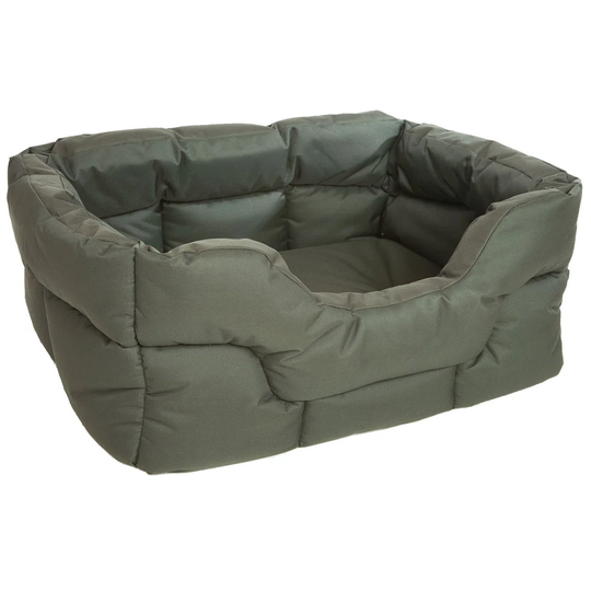 Rectangular Waterproof Softee Bed, Large, 75 X 60 X 27 Cm, Brown