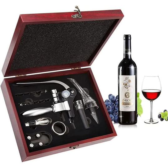 Corkscrew, 9 piece rabbit style wine corkscrew, multi-function manual corkscrew with exquisite gift box.