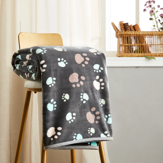 Wolfe Flannel Fleece Pet Blanket