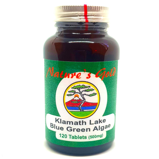 (120) Nature's Gold Klamath Lake Blue Green Algae 500mg