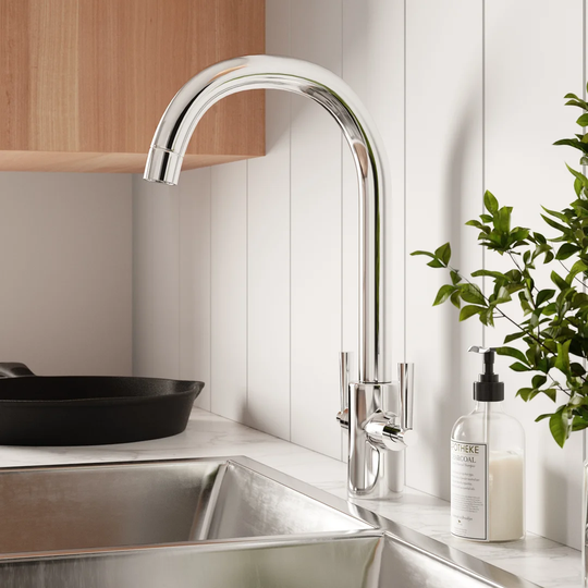 Andreas Twin Lever Monobloc Tap