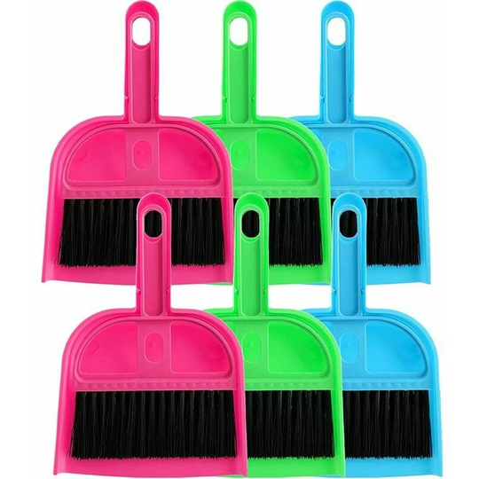 3 mini pieces plastic broom shovel Small broom desktop cleaning tool for house cleaning