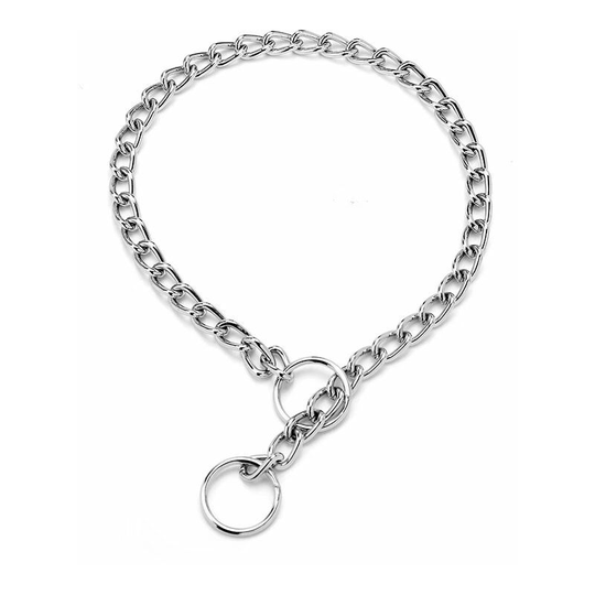 Bette Dog Collar Strong Steel Dog Choke Collar Dog Training Collar with 2 pcs