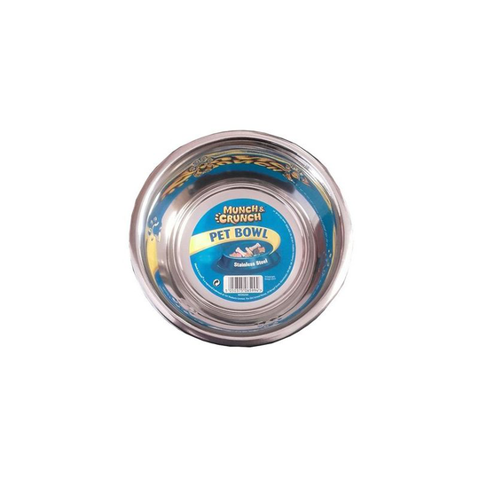 Paw Print Pet Bowl (One Size) (Silver) - Silver - Munch&crunch