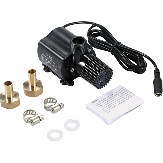 Decdeal Brushless Water Pump Ultra-quiet DC12V Micro Brushless Water Pump Waterproof Submersible Pump