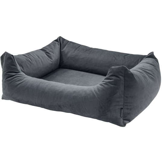 Dog Bed Velvet 120x95x28 cm Grey Madison Grey