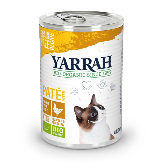 Yarrah Organic PĂ¢tĂ© Saver Pack 12 x 400g - Organic Chicken