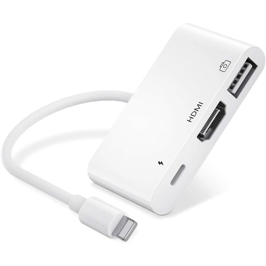 Soekavia - Lighting to hdmi Adapter, usb Camera Adapter with Charging Port, 1080P hdmi otg Digital av Audio Adapter Compatible with Phone 11 / x /