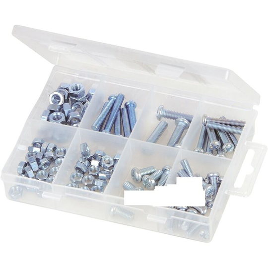 Machine Screws & Nuts Pack - 105pce