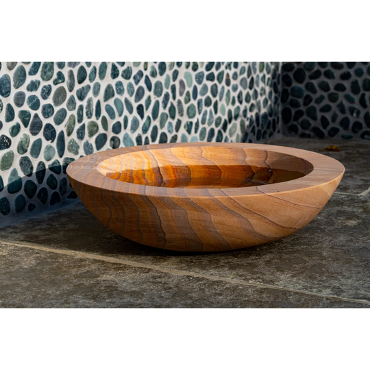 Akeem Rainbow Sandstone Birdbath