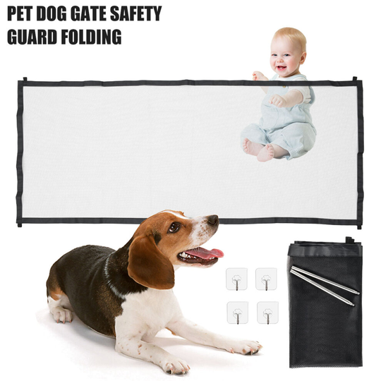Large Dog Pet Mesh Gate Pets Barrier Baby Kid Safety Fence Guard Net