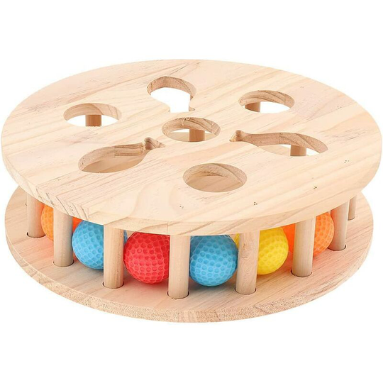 Round cat toy box