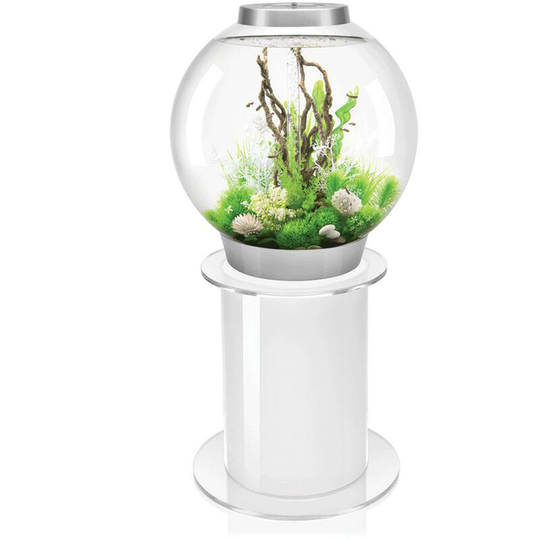 BiOrb Classic 105L Aquarium in Silver with MCR LED Lighting with Stand