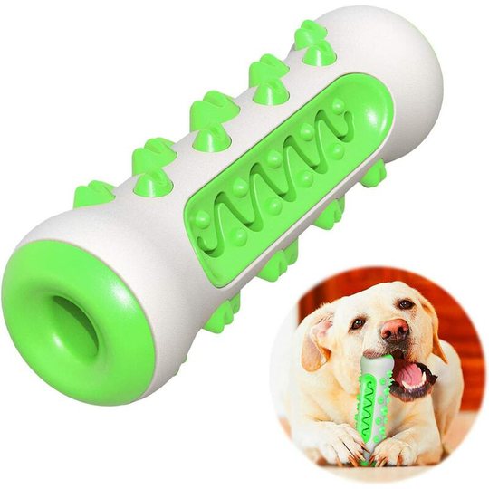 Dog Chew Toys Natural Rubber Dog Toothbrush Bite Resistant Teeth Cleaning Wand Aggressive Strong Che