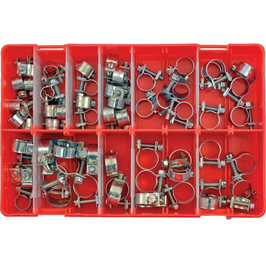 Matlock Assorted Zinc Plated Mini Clips (Nut & Bolt) 65PC