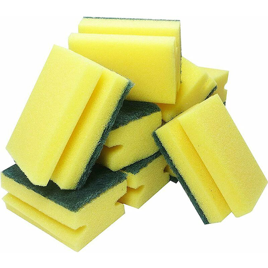 Set of 8 Standard Foam Absorbent Dishwashing Sponges