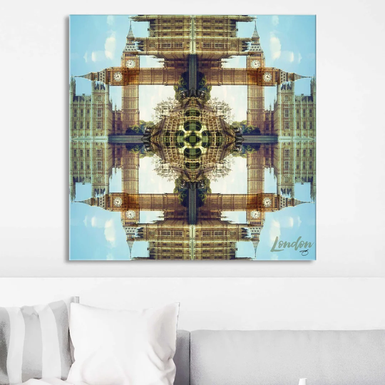 Trippin In London By Jodi - Graphic Art Print On Canvas