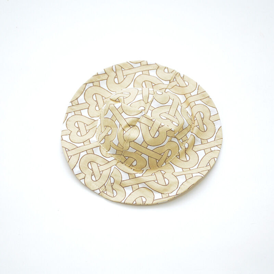 Love print hat - yellow (l) dog sun hat sun hat pet jewelry hat puppy hat cat hat pet posing modeling hat