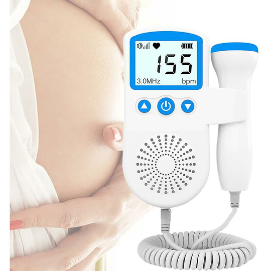 3.0mhz Doppler Fetal Heart Rate Heartbeat Monitor Battery Powered Detector