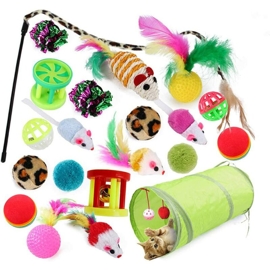 Cat Toys Assorted Cat Toys 21 Cat Toys Teaser Cat Ball Toy Cat Tunnel Kitten Game
