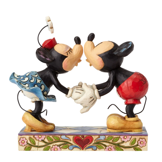 Disney Smooch Mickey And Minnie Figurine