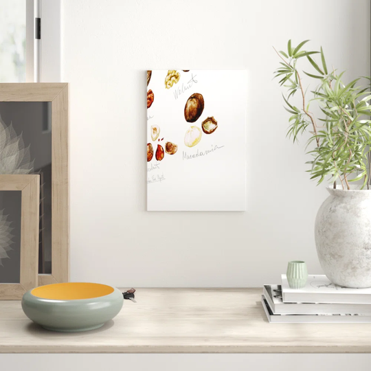 Nut Selection 1 Kitchen - Wrapped Canvas Painting Print