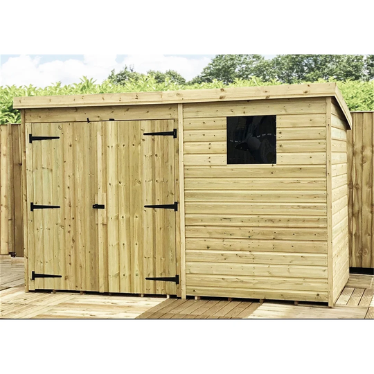 Rueben 10 ft. W x 5 ft. D Solid Wood Garden Shed