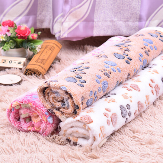 Soft Warm Animal Fleece Blanket Bed Mat Blanket Cushion Dog Puppy Animal 3 Pieces