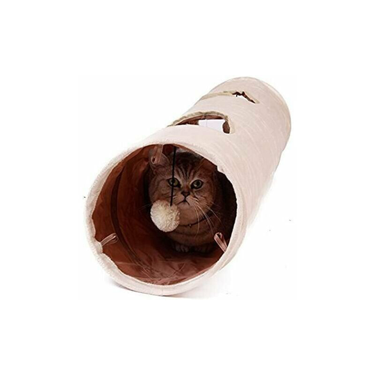 Deckon - Cat Tunnel Toys with 2 Holes to Explore 20x25cm