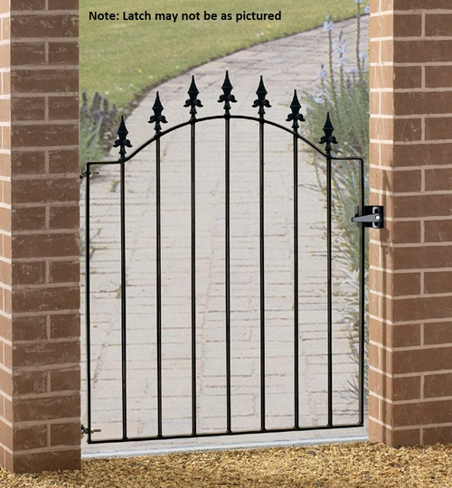 Pinkley Spear Top Low Bow Metal Garden Gate