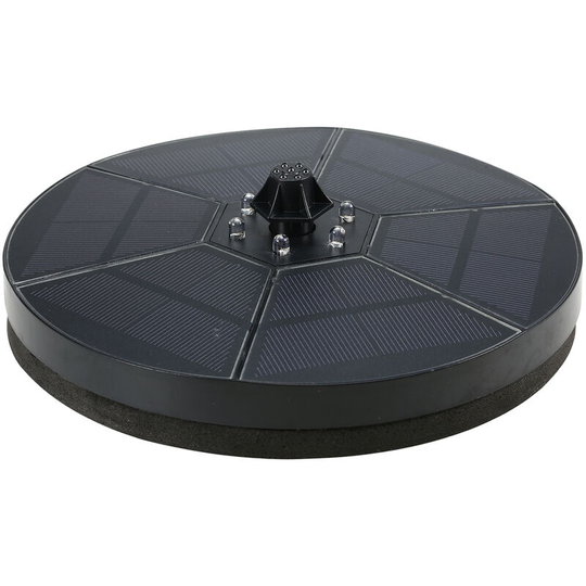 Lifcausal - Solar Floating Fountain Pump 3.5W led with Colorful Gradient Light 2000mAh Battery Free Standing Bird Bath Fountain Pump with 7 Nozzles