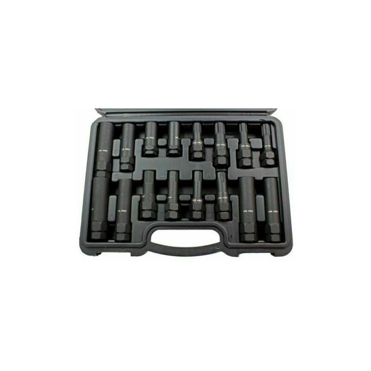 16pc impact locking wheel nut master socket set B1337 - Bergen