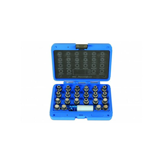 Wheel Nut Key Set - vag - 23 Piece - 6275 - Laser