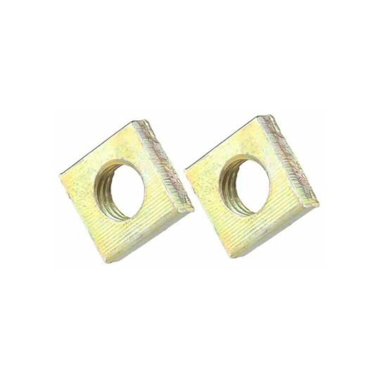 Square Nuts, M5x8mmx3mm Yellow Zinc Plated Metric Coarse Thread Assortment Kit, 60 Pcs