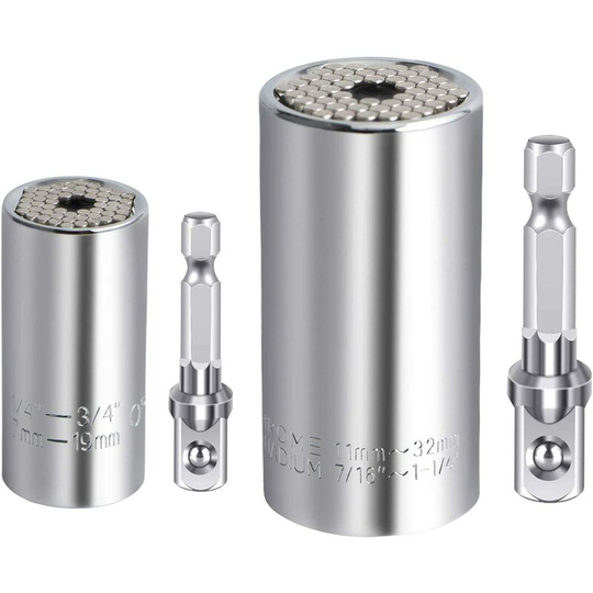 READCLY-Universal Wrench Socket Set Sleeve 7-19mm 11-32mm Drill Socket Magic Wrench Multi Hand Tools Gator Grip Universal Socket Wrench
