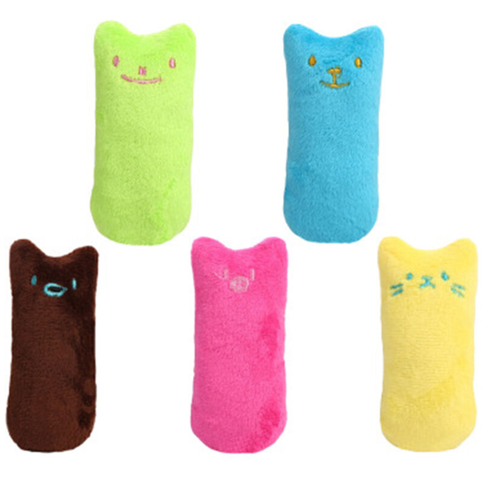 Cat Toy, Interactive Plush Cat Toys, 5Pcs Toys, Soft Plush Cat Pillows for Cat Kitten Teeth Cleaning Chewing