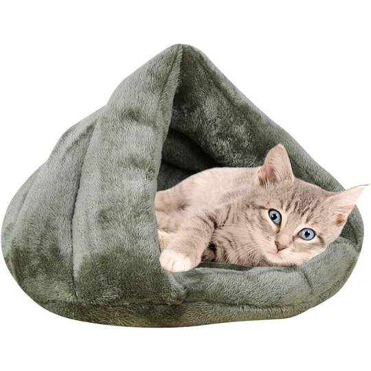 Super Warm Pet Bed Cat House Cushion Sleeping Bag for Pets and Small Dogs XZ001 (s: 50 * 37 * 29cm, Dark Green)