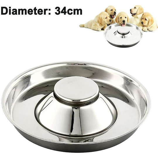 Thsinde - 26cm Stainless Steel Pet Food Bowl -34ml ssxjv