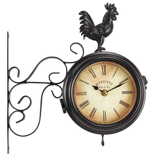 Tellez Wall Mounted Rooster Clock